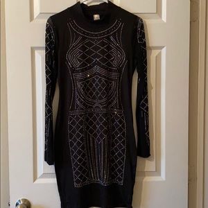 Black beaded dress